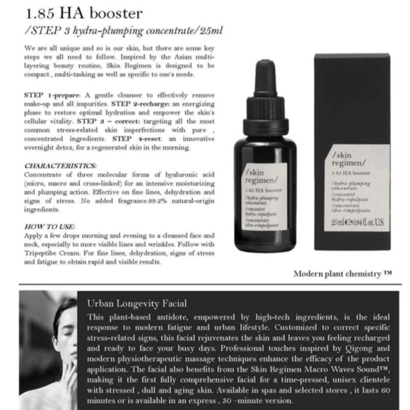 SKIN REGIMEN 1.85 HA Booster Plumping Concentrate - Picture 6 of 11